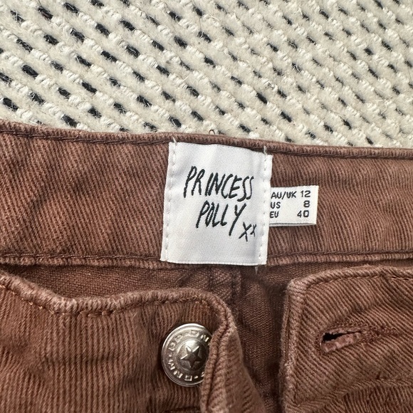 Princess Polly Brown Cargo Pants - Picture 3 of 6